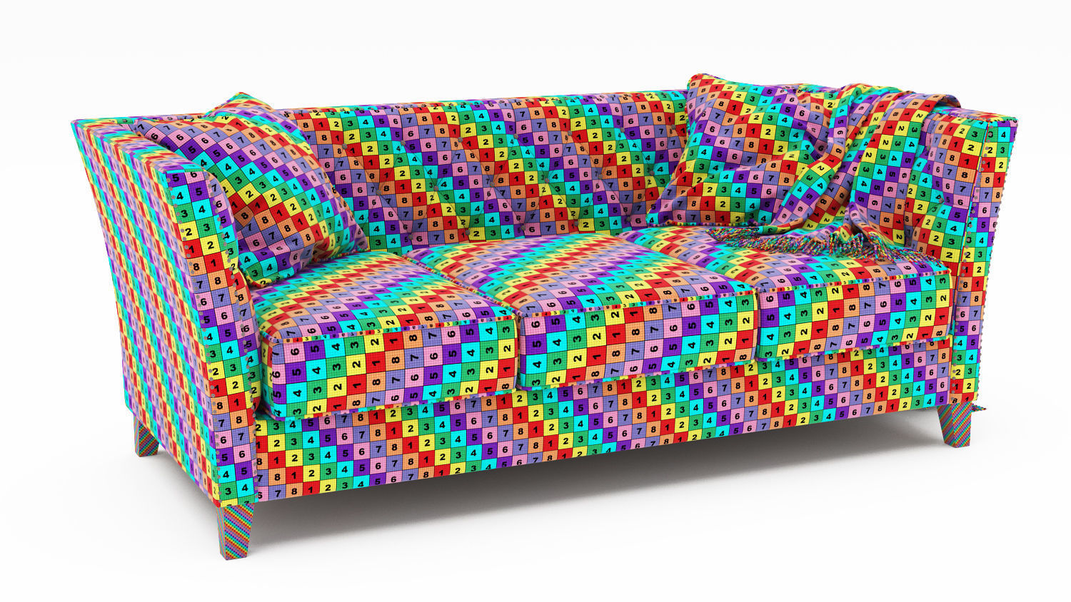 Dunstaffnage Chesterfield Sofa  3D model_10