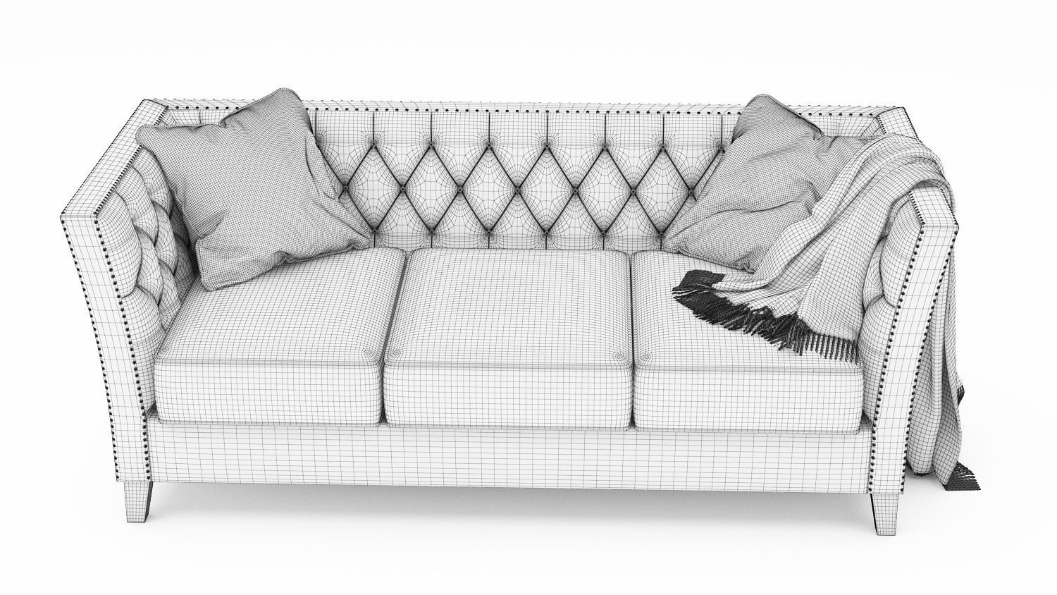 Dunstaffnage Chesterfield Sofa  3D model_8