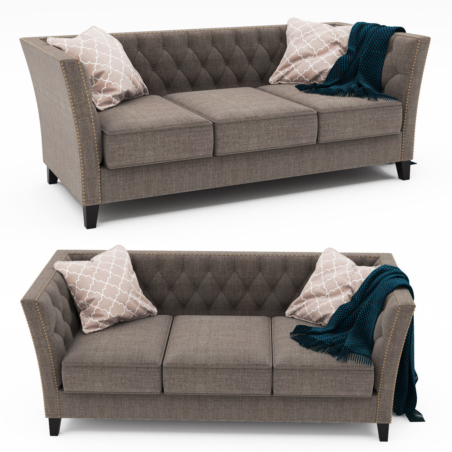 Dunstaffnage Chesterfield Sofa  3D model_4