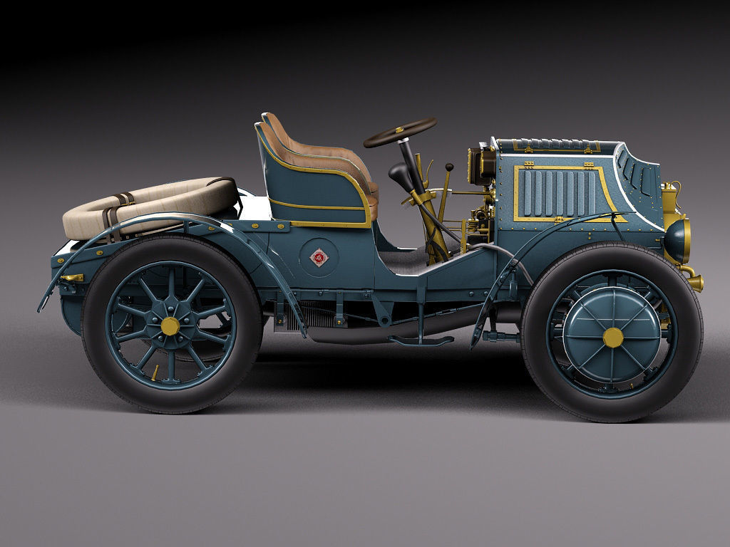  Lohner Porsche 1901 3D model_8