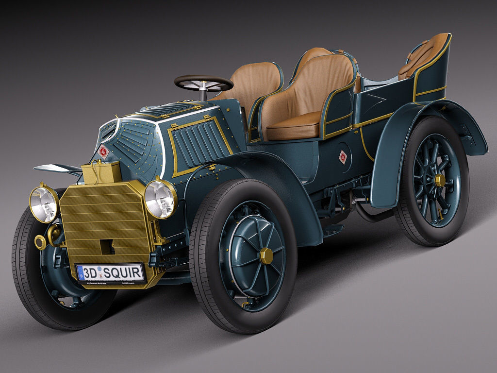  Lohner Porsche 1901 3D model_1