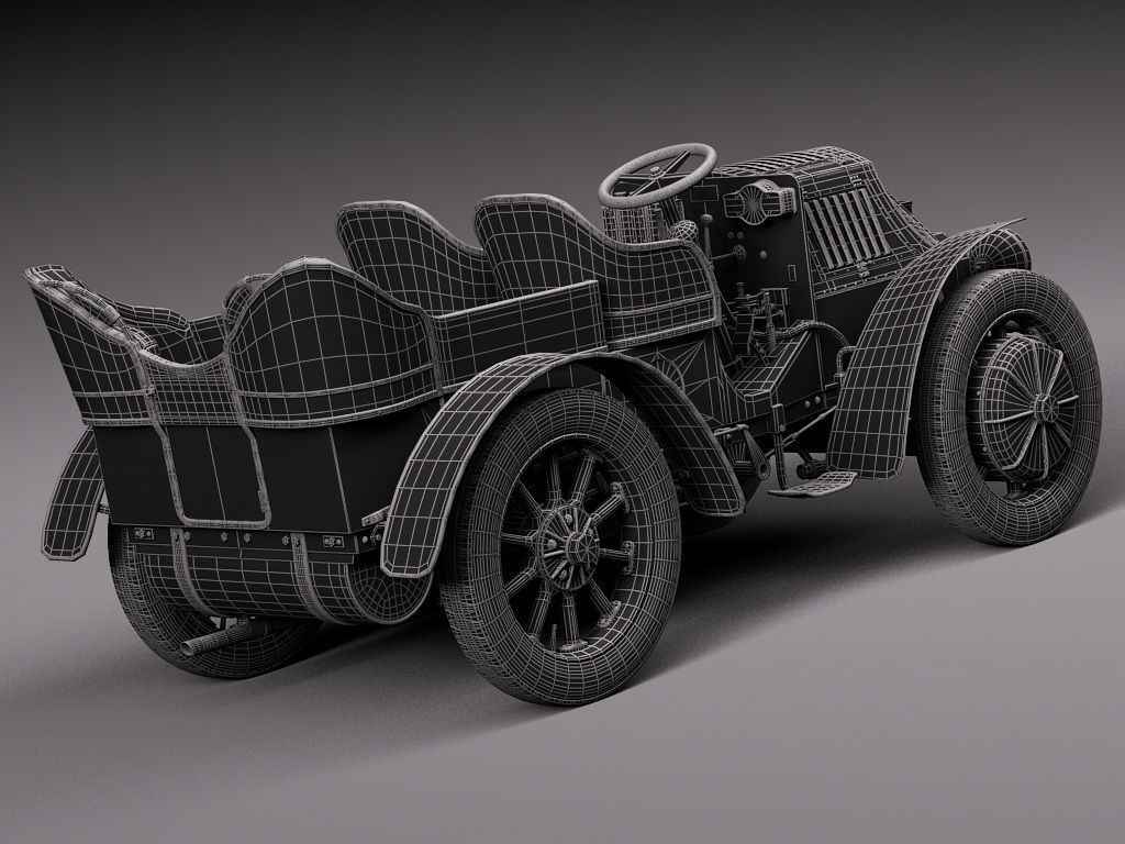  Lohner Porsche 1901 3D model_17