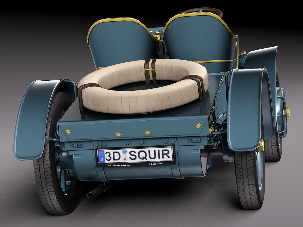  Lohner Porsche 1901 3D model_7