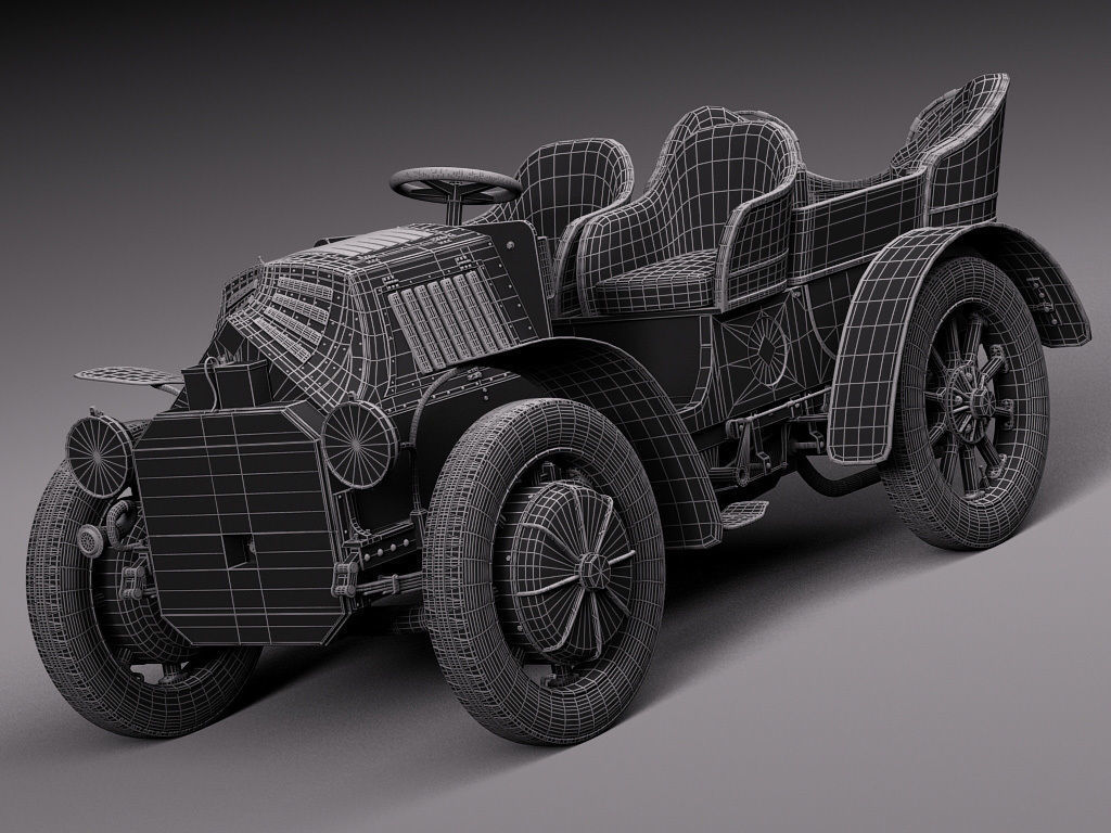  Lohner Porsche 1901 3D model_16