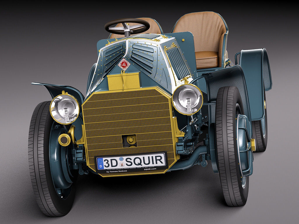  Lohner Porsche 1901 3D model_2