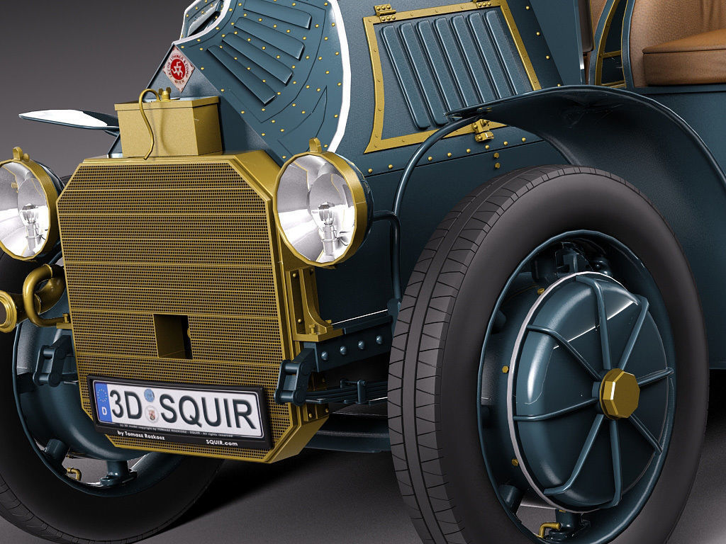  Lohner Porsche 1901 3D model_3