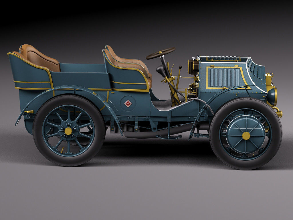  Lohner Porsche 1901 3D model_9
