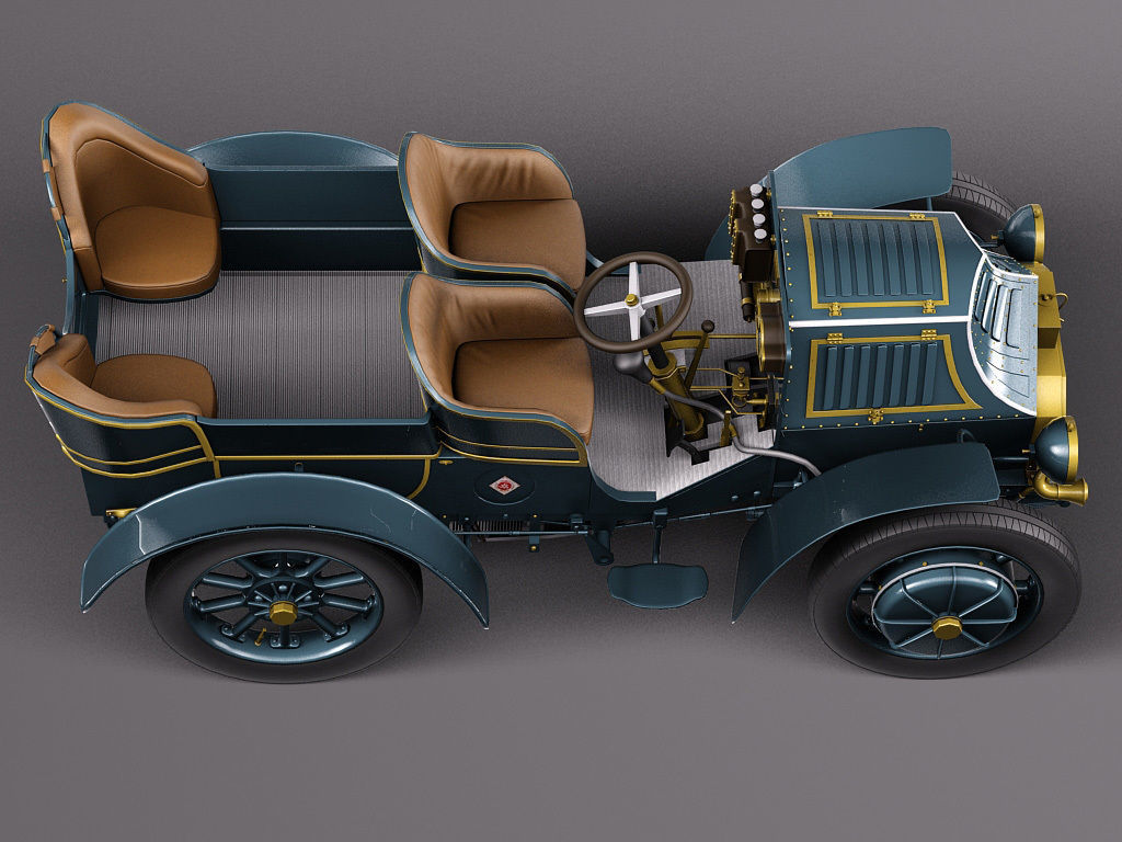  Lohner Porsche 1901 3D model_11