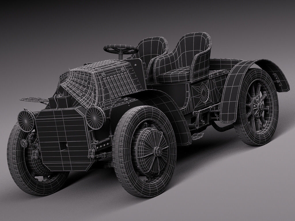  Lohner Porsche 1901 3D model_18
