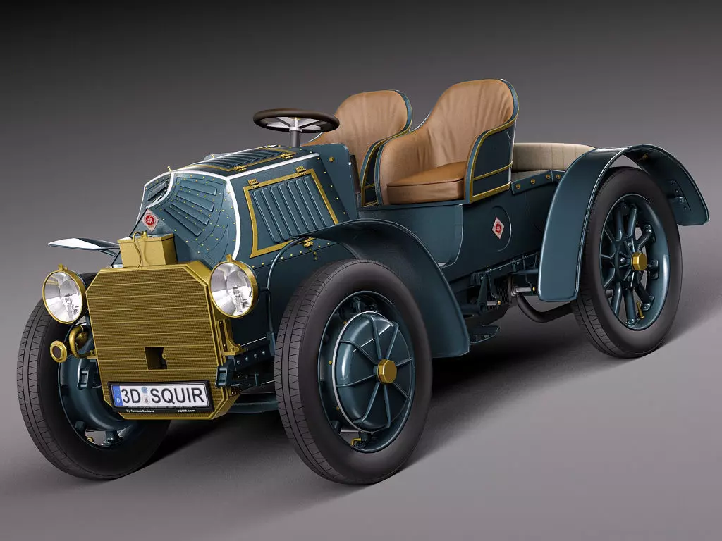  Lohner Porsche 1901 3D model_0