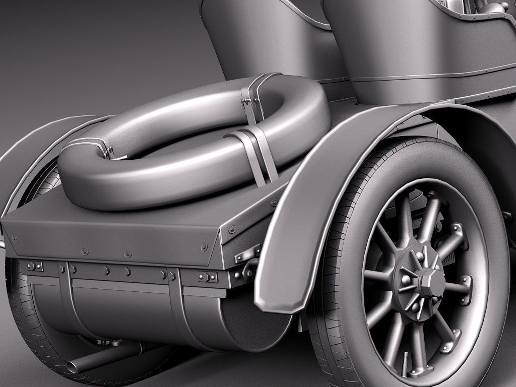  Lohner Porsche 1901 3D model_14