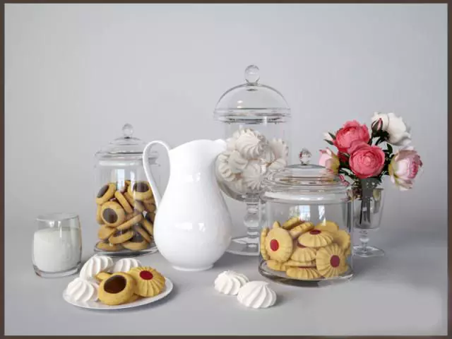 sweets with milk 3D model
