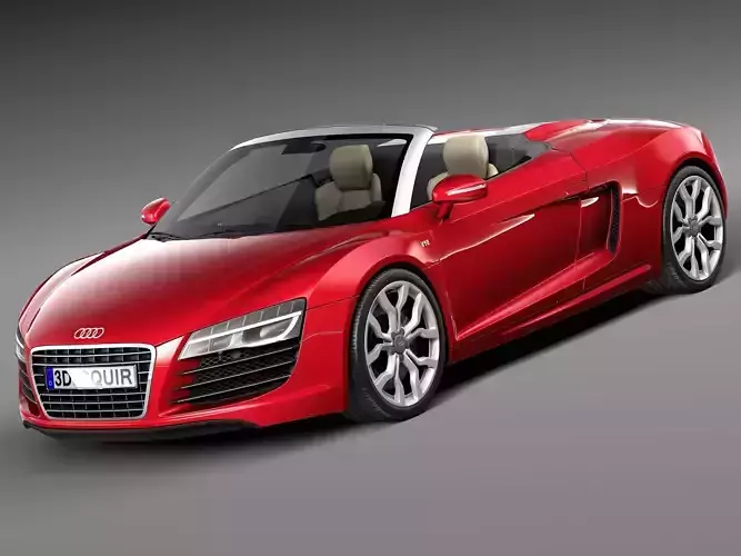 Audi R8 Spyder V10 2014 3D model