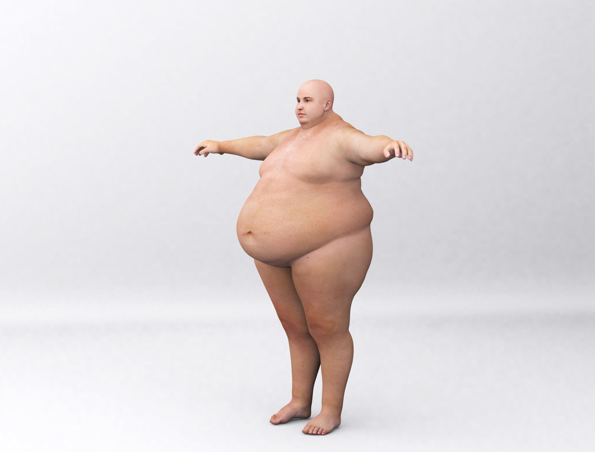 Combine human sizes - from small to large 3D model_16