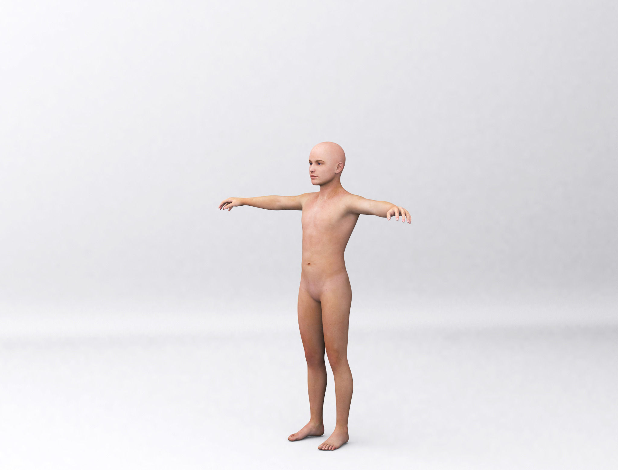 Combine human sizes - from small to large 3D model_4
