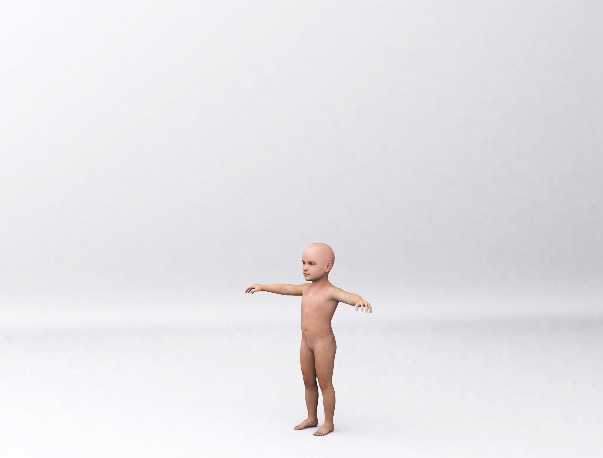 Combine human sizes - from small to large 3D model_2