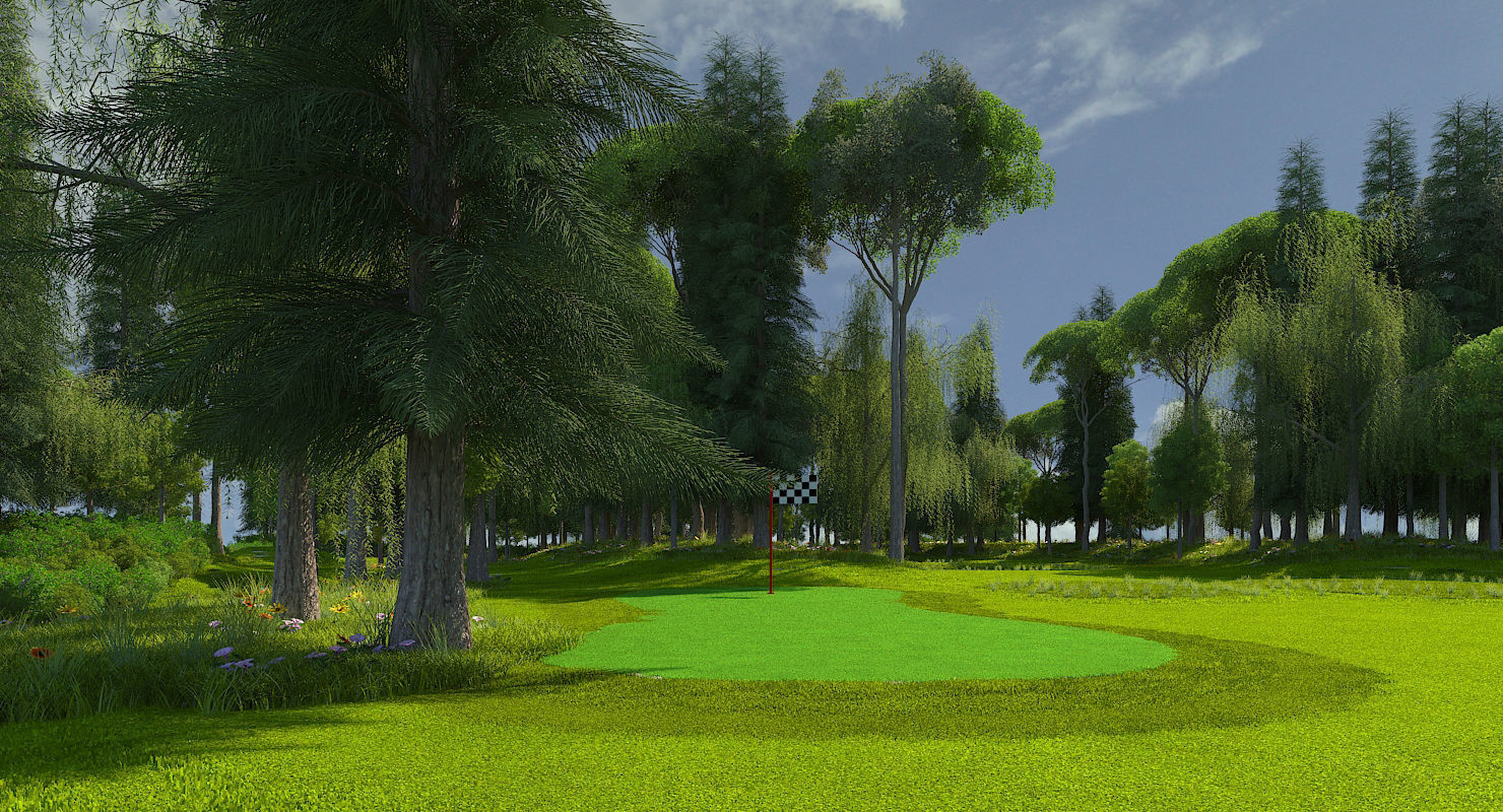 Golf Course 01 3D model_3