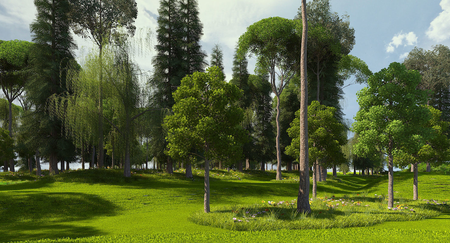 Golf Course 01 3D model_1