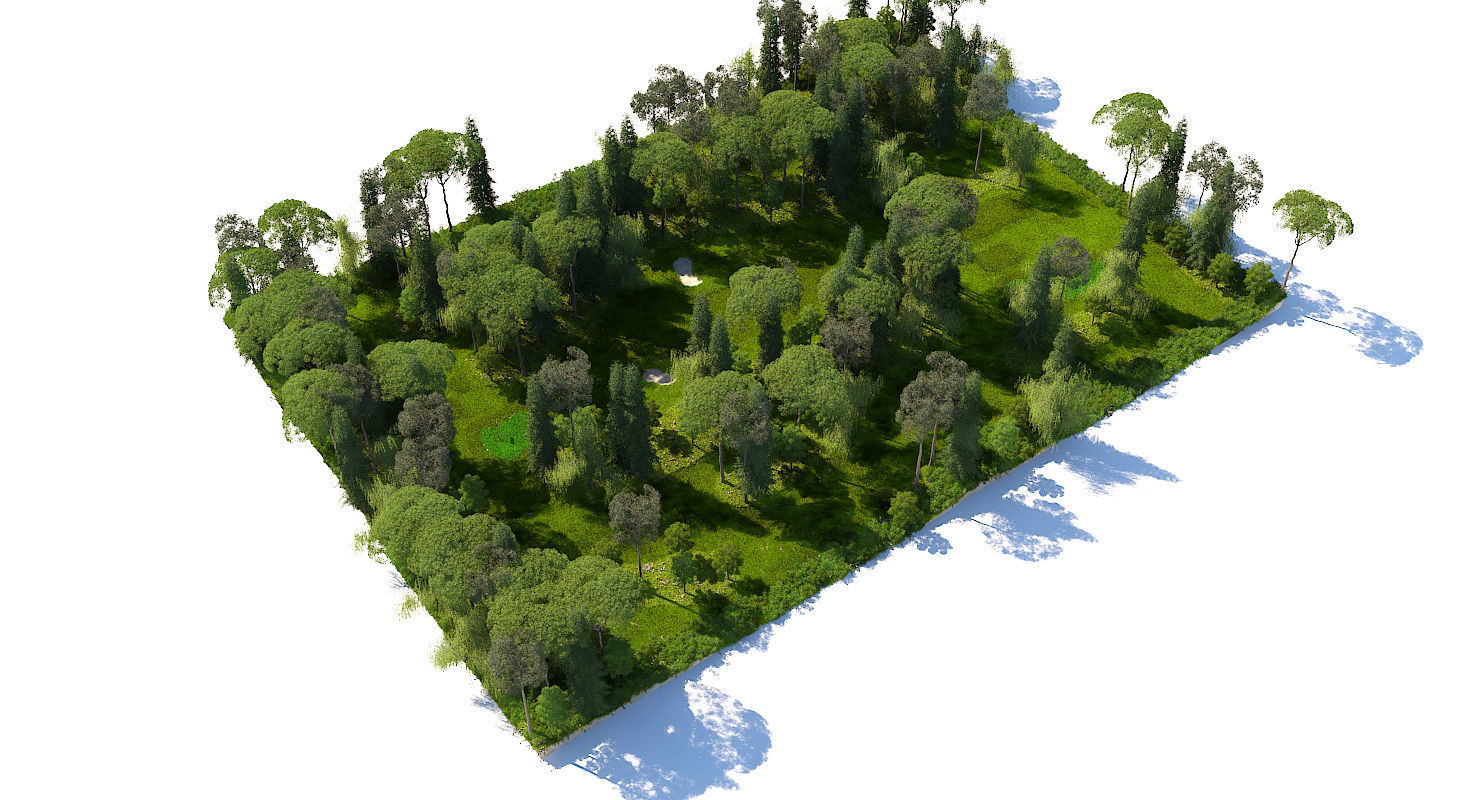 Golf Course 01 3D model_7