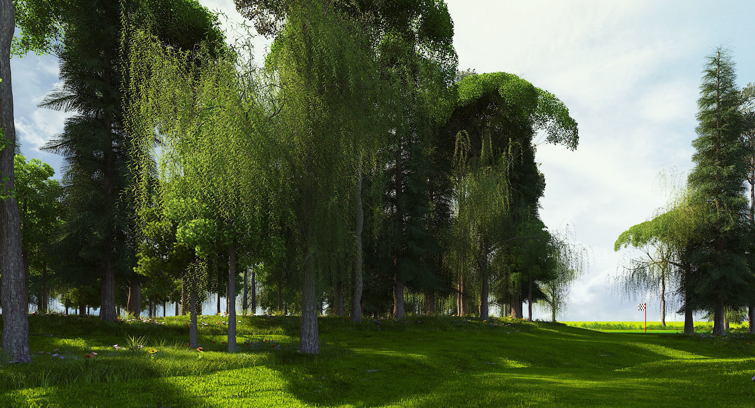 Golf Course 01 3D model_6
