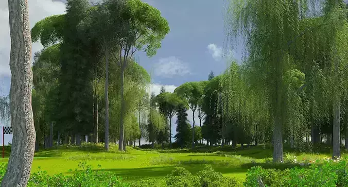 Golf Course 01 3D model