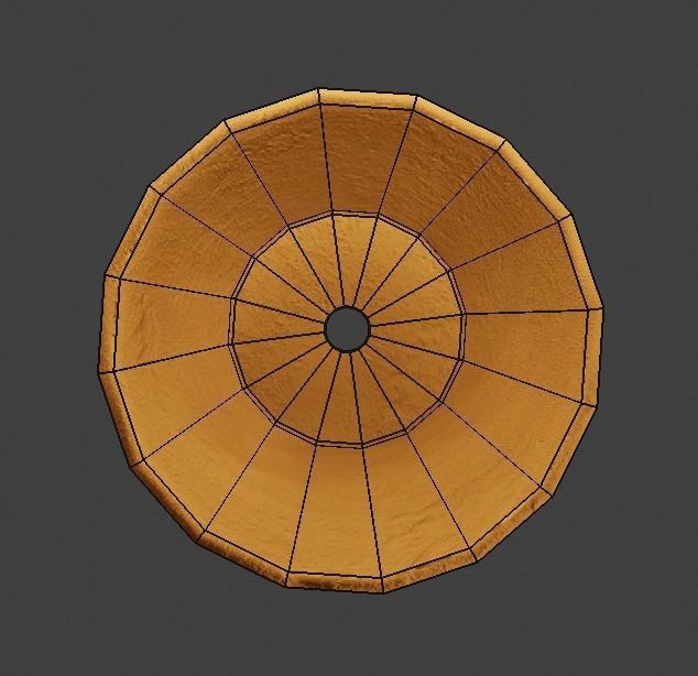 Low Poly Terracotta Pot Low-poly 3D model_7