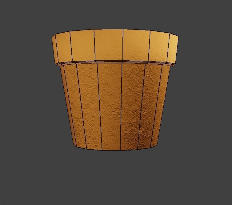 Low Poly Terracotta Pot Low-poly 3D model_6
