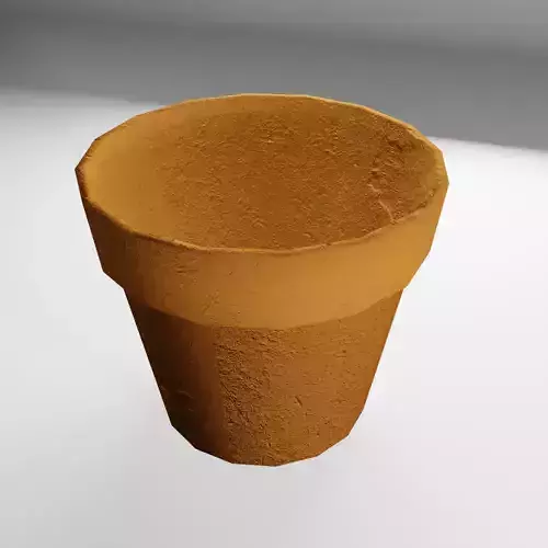 Low Poly Terracotta Pot