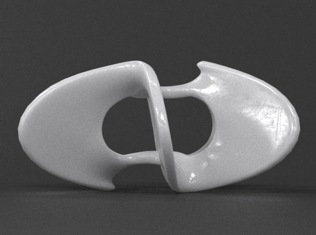 Trefoil Star Pendant 3D print model_11