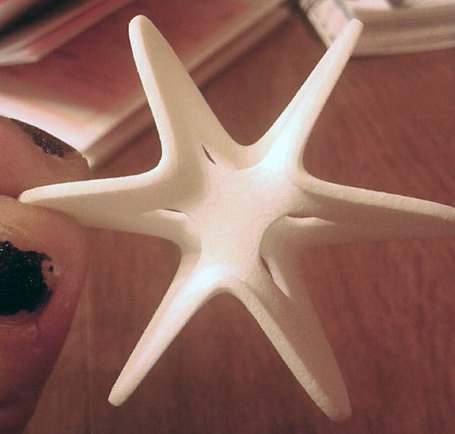 Trefoil Star Pendant 3D print model_16