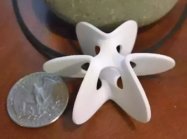 Trefoil Star Pendant 3D print model