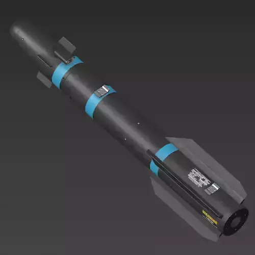 Hellfire Missile Low Low-poly 3D model
