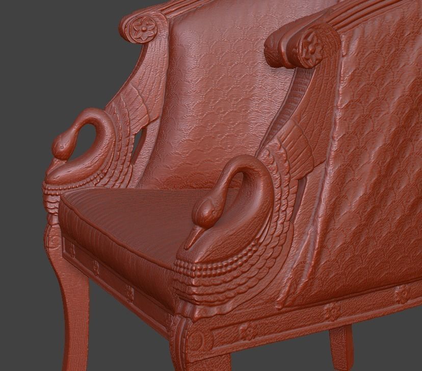 Sofa and chair  3D print model_20