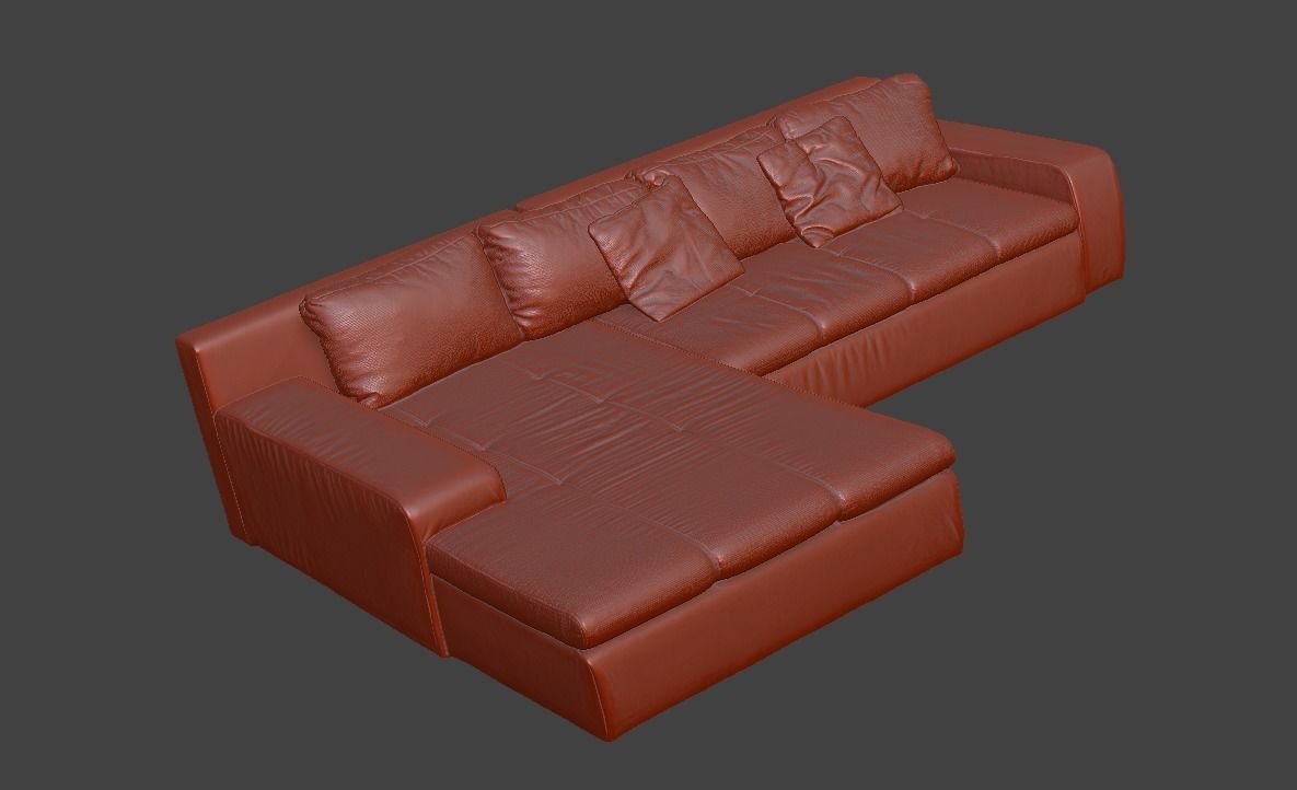 Sofa and chair  3D print model_80