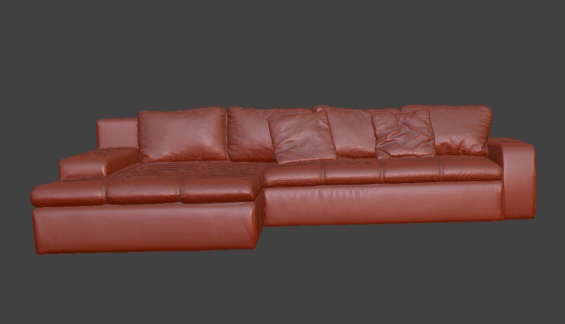 Sofa and chair  3D print model_90