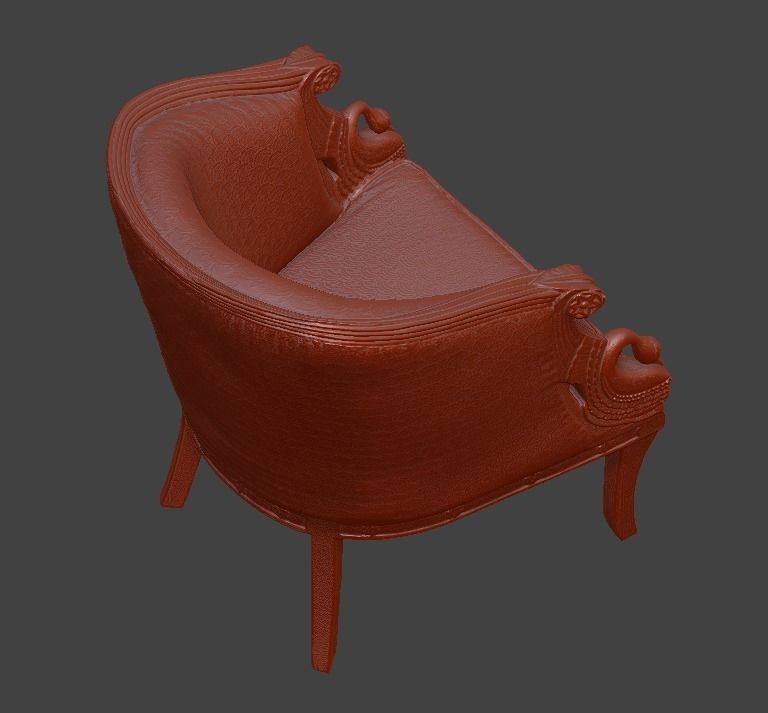 Sofa and chair  3D print model_14