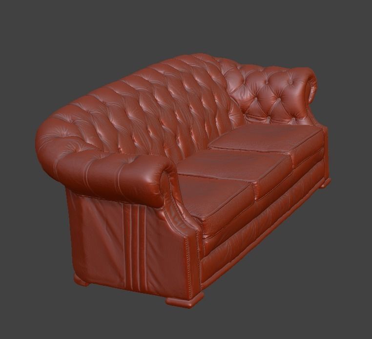 Sofa and chair  3D print model_35