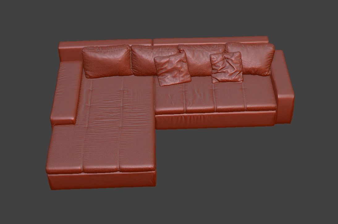 Sofa and chair  3D print model_78