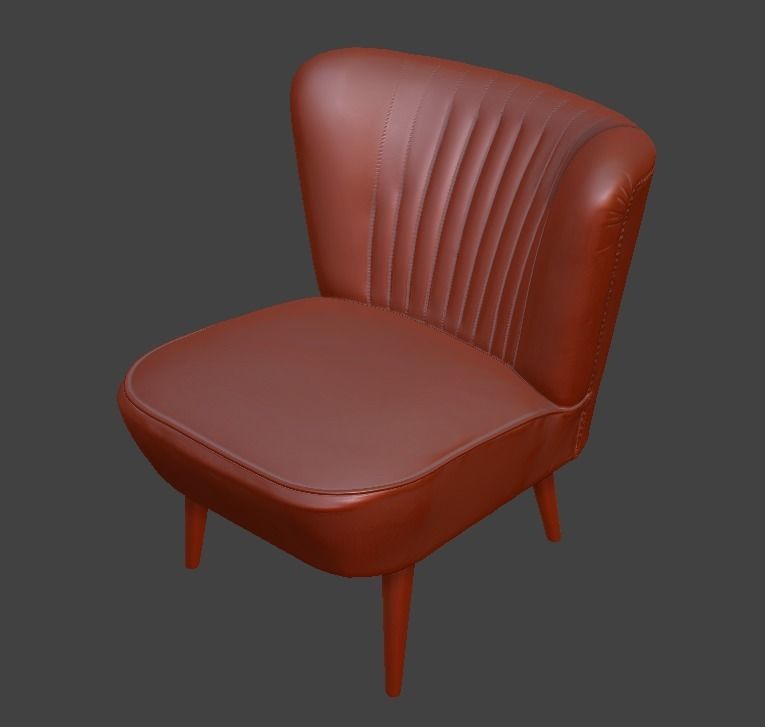 Sofa and chair  3D print model_52