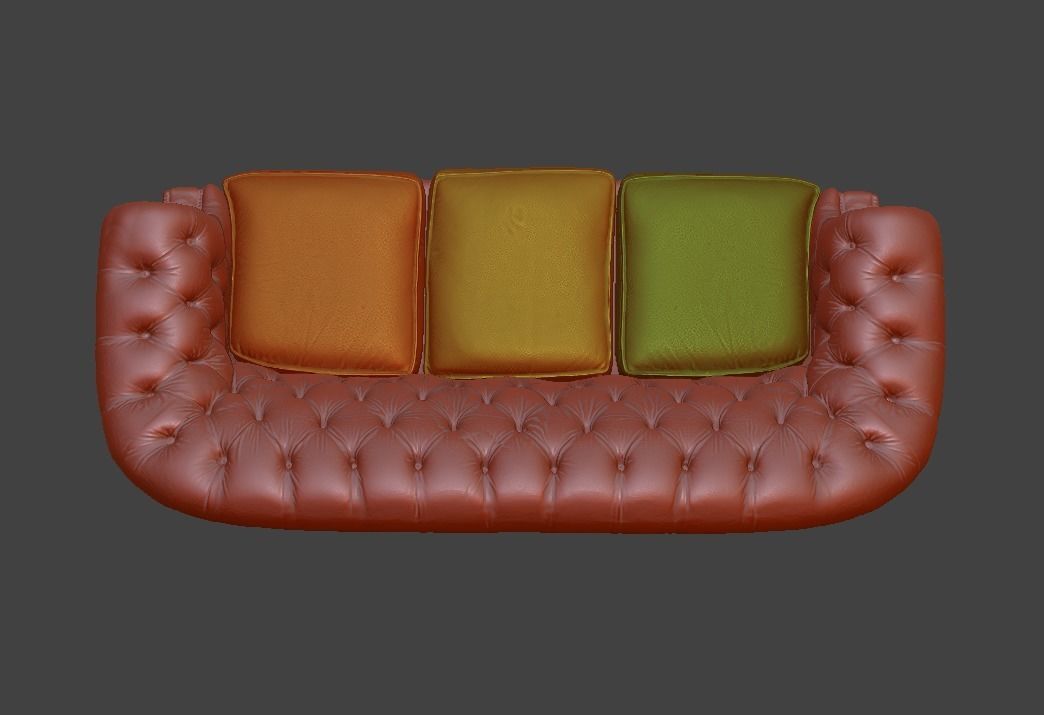Sofa and chair  3D print model_33