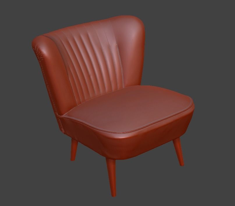 Sofa and chair  3D print model_46