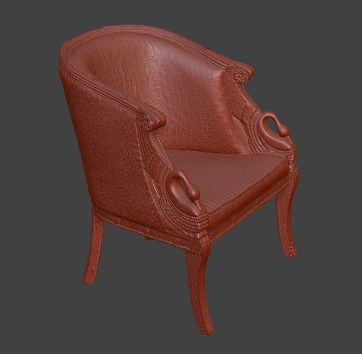 Sofa and chair  3D print model_16