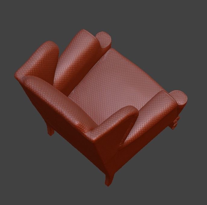 Sofa and chair  3D print model_97