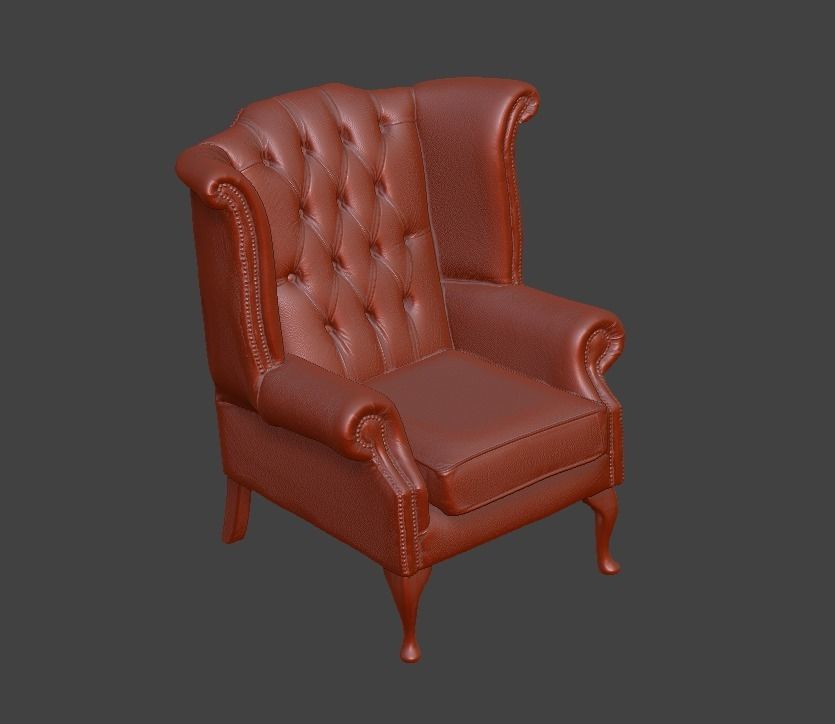 Sofa and chair  3D print model_3