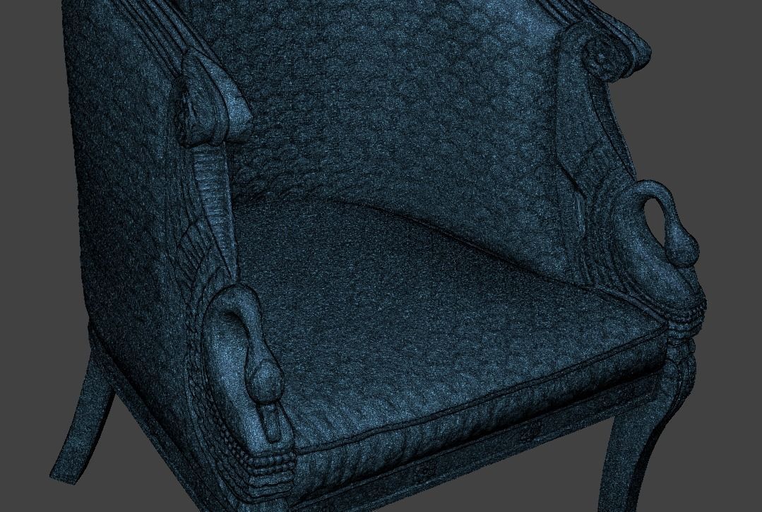 Sofa and chair  3D print model_28