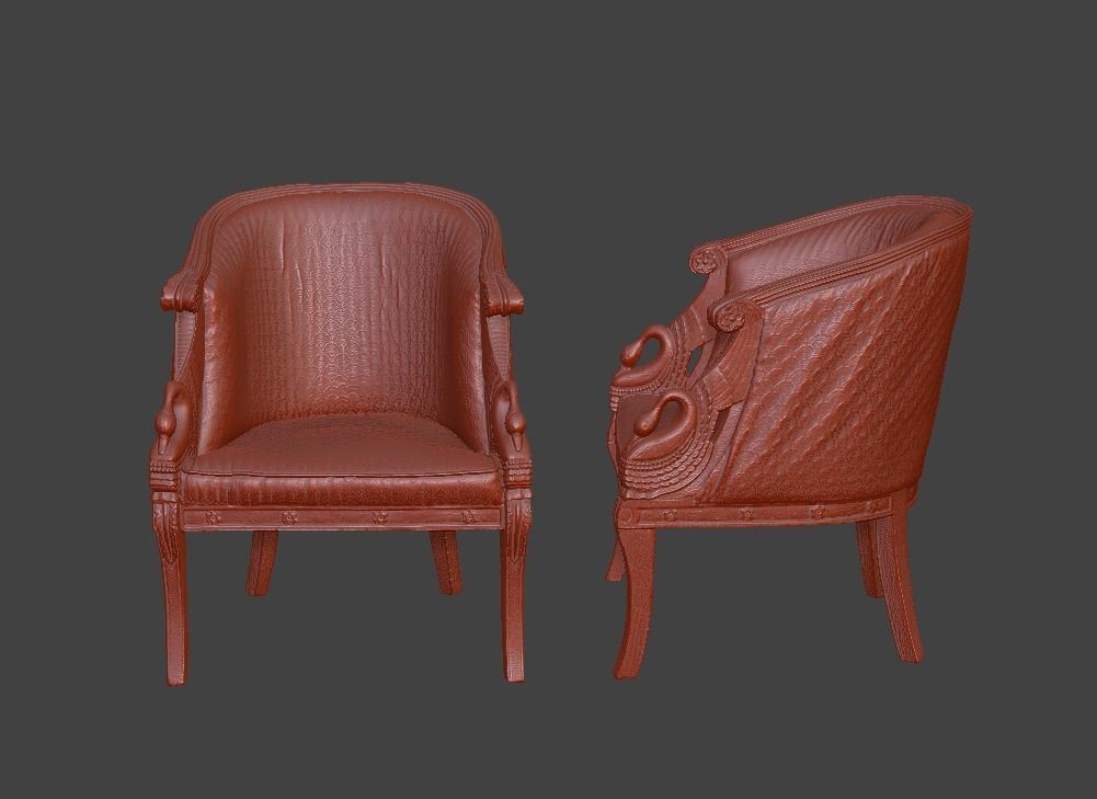 Sofa and chair  3D print model_12