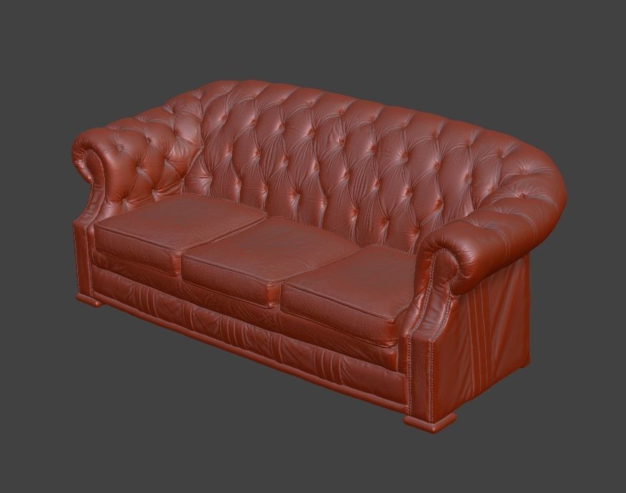 Sofa and chair  3D print model_43