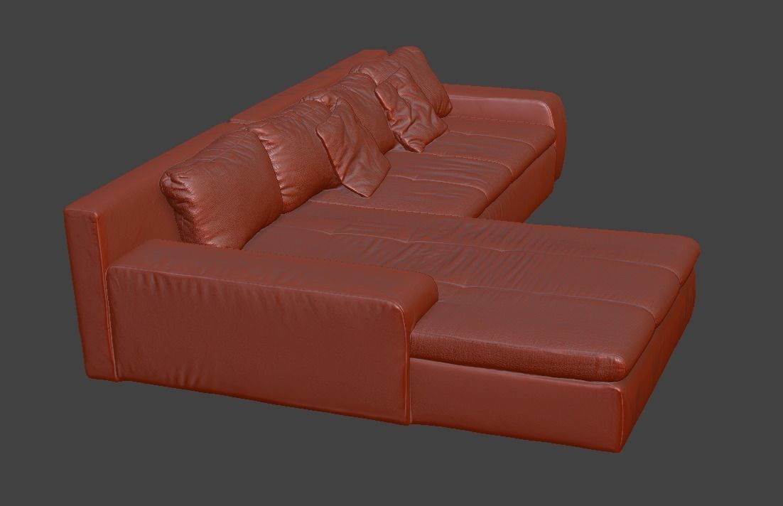 Sofa and chair  3D print model_79