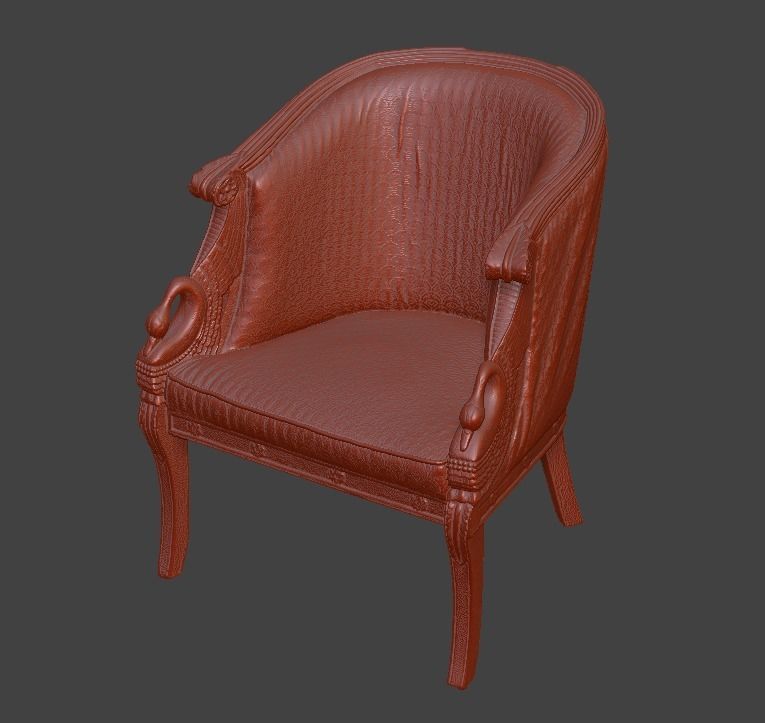 Sofa and chair  3D print model_26