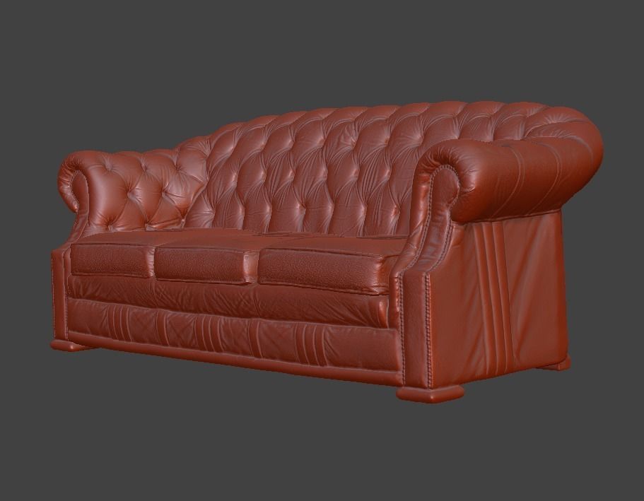 Sofa and chair  3D print model_42